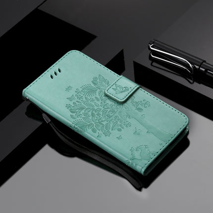 Tree & Cat Embossed Pattern Horizontal Flip Leather Case with Holder & Card Slots & Wallet & Lanyard, For Huawei Nova 7 SE, For Huawei Nova 7