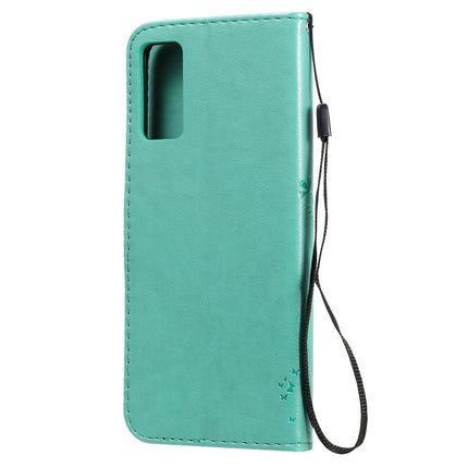 Tree & Cat Embossed Pattern Horizontal Flip Leather Case with Holder & Card Slots & Wallet & Lanyard, For Huawei Honor Play4T Pro, For Nokia 1.3