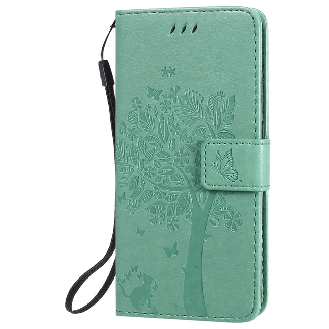 Tree & Cat Embossed Pattern Horizontal Flip Leather Case with Holder & Card Slots & Wallet & Lanyard, For Nokia 1.3, For Nokia 2.3
