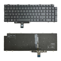 US Version Backlight Laptop Keyboard, For Dell Inspiron 15-3511 3515 5510 7510 16-7610, For Dell Vostro 5310 5320 5410 Latitude 3320 3420, For Dell Latitude 5520 5521 Precision 3560 3561, For Dell Latitude 7300 5300 5200, For Dell XPS 13 9343 13 9350 9360