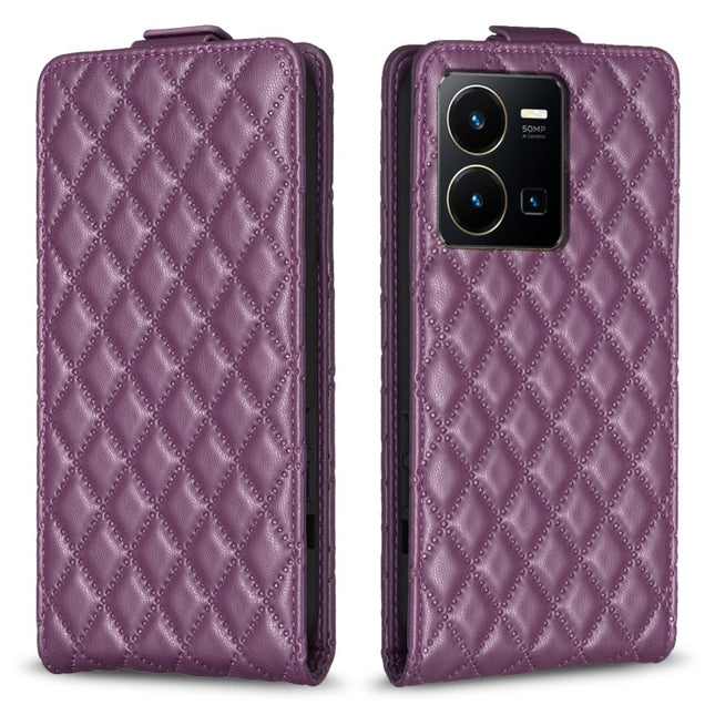 Diamond Lattice Vertical Flip Leather Phone Case, For vivo Y35 4G / Y22s, For vivo Y78 5G, For vivo Y21 / Y21s / Y33s, For vivo Y20 / Y20s / Y11s / Y12s