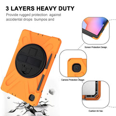 Shockproof Colorful Silicone + PC Protective Case with Holder & Shoulder Strap & Hand Strap & Pen Slot, For Samsung Galaxy Tab S6 Lite P610, For iPad Pro 12.9 2021 / 2020