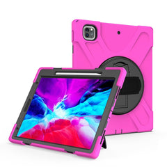 Shockproof Colorful Silicone + PC Protective Case with Holder & Shoulder Strap & Hand Strap & Pen Slot, For Samsung Galaxy Tab S6 Lite P610, For iPad Pro 12.9 2021 / 2020