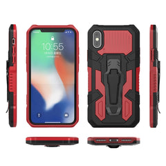 Funda protectora de PC + TPU a prueba de golpes Machine Armor Warrior para iPhone X/XS, iPhone XR y iPhone XS Max