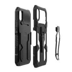 Funda protectora de PC + TPU a prueba de golpes Machine Armor Warrior para iPhone X/XS, iPhone XR y iPhone XS Max