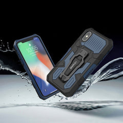 Funda protectora de PC + TPU a prueba de golpes Machine Armor Warrior para iPhone X/XS, iPhone XR y iPhone XS Max