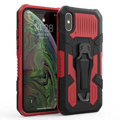 Funda protectora de PC + TPU a prueba de golpes Machine Armor Warrior para iPhone X/XS, iPhone XR y iPhone XS Max