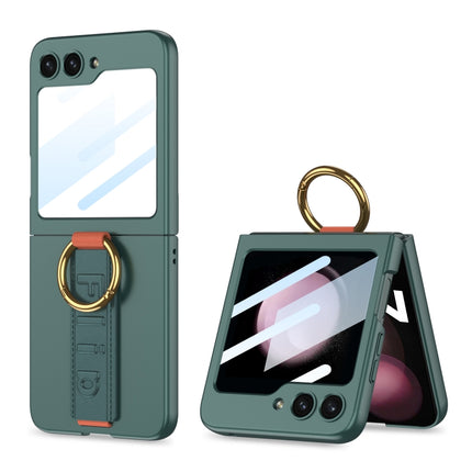 GKK Integrated Ultrathin Shockproof Phone Case with Ring Wrist Strap, For Galaxy Z Flip8 5G, For Samsung Galaxy Z Flip7 5G, For Samsung Galaxy Z Flip6, For Samsung Galaxy Z Flip5, For Samsung Galaxy Z Flip4 5G