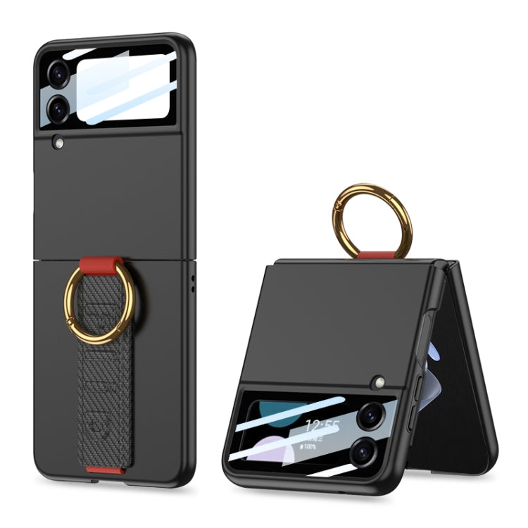 GKK Integrated Ultrathin Shockproof Phone Case with Ring Wrist Strap, For Samsung Galaxy Z Flip7 5G, For Samsung Galaxy Z Flip6, For Samsung Galaxy Z Flip5, For Samsung Galaxy Z Flip4 5G, For Samsung Galaxy Z Flip3 5G
