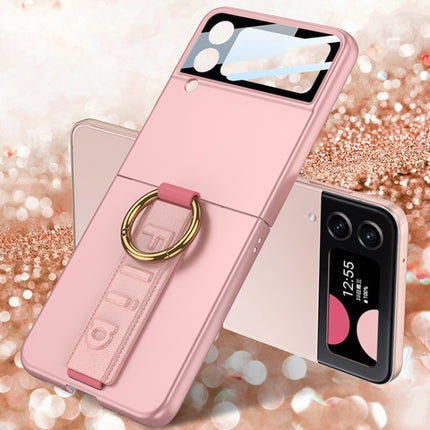 GKK Integrated Ultrathin Shockproof Phone Case with Ring Wrist Strap, For Samsung Galaxy Z Flip3 5G