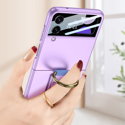 GKK Integrated Ultrathin Shockproof Phone Case with Ring Wrist Strap, For Samsung Galaxy Z Flip3 5G