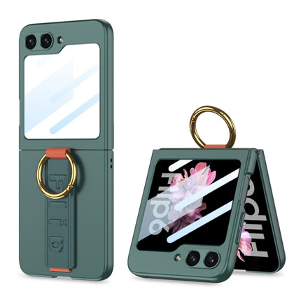 GKK Integrated Ultrathin Shockproof Phone Case with Ring Wrist Strap, For Galaxy Z Flip8 5G, For Samsung Galaxy Z Flip7 5G, For Samsung Galaxy Z Flip6, For Samsung Galaxy Z Flip5, For Samsung Galaxy Z Flip4 5G