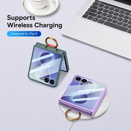 GKK Integrated Ultrathin Shockproof Phone Case with Ring Wrist Strap, For Galaxy Z Flip8 5G, For Samsung Galaxy Z Flip7 5G, For Samsung Galaxy Z Flip6, For Samsung Galaxy Z Flip5, For Samsung Galaxy Z Flip4 5G
