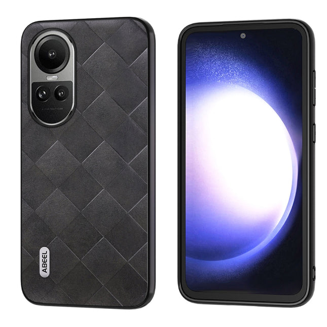 ABEEL Weave Plaid PU Phone Case, For OPPO Reno 10 / 10 Pro Global, For OPPO Find N3 Flip, For OPPO Find N3
