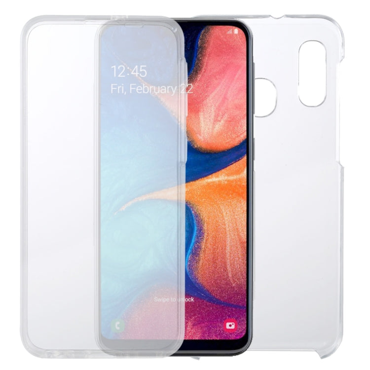 Funda ultrafina de PC+TPU transparente con doble cara y todo incluido para Huawei P Smart+ 2019, Huawei Y6 2019, Huawei Y7 2019, Samsung Galaxy A20e, Samsung Galaxy A30, Samsung Galaxy A50, Samsung Galaxy A51, Samsung Galaxy A71(1)