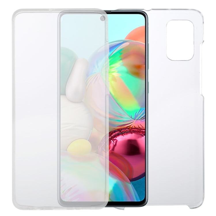 Funda ultrafina de PC+TPU transparente con doble cara y todo incluido para Huawei P Smart+ 2019, Huawei Y6 2019, Huawei Y7 2019, Samsung Galaxy A20e, Samsung Galaxy A30, Samsung Galaxy A50, Samsung Galaxy A51, Samsung Galaxy A71(1)