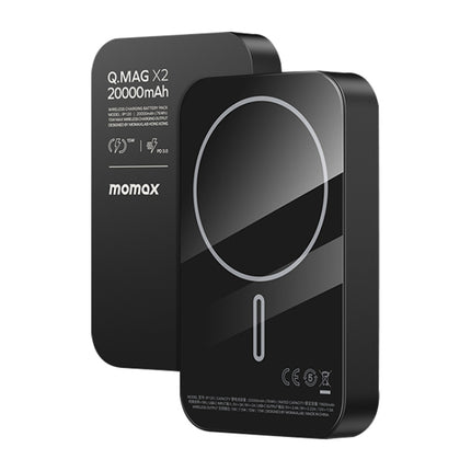 MOMAX Q.MAG X Portable Metal Magnetic Wireless Power Bank, 5000mAh, 10000mAh, 20000mAh