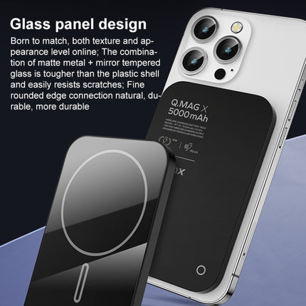 MOMAX Q.MAG X Portable Metal Magnetic Wireless Power Bank, 5000mAh, 20000mAh