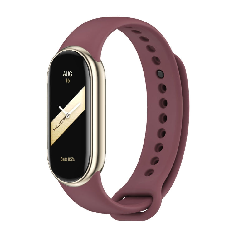 Mijobs Solid Color Silicone Watch Band, For Xiaomi Smart Band 10 / 9 / 8