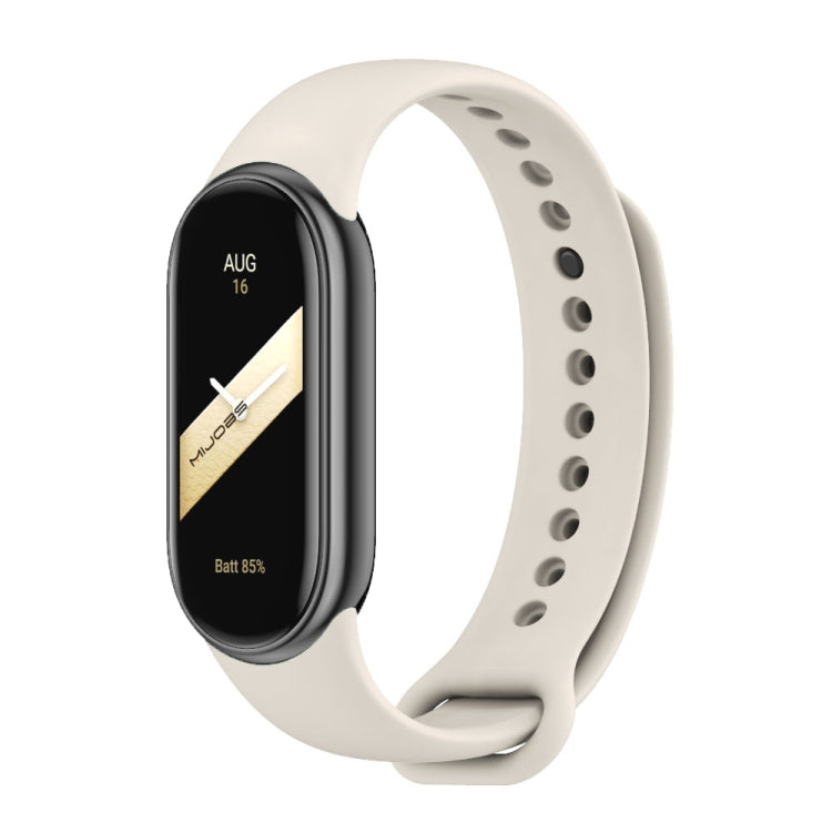 Mijobs Solid Color Silicone Watch Band, For Xiaomi Smart Band 10 / 9 / 8