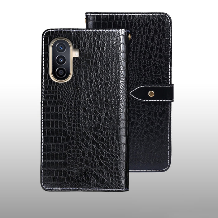idewei Crocodile Texture Leather Phone Case, For Huawei nova Y71
