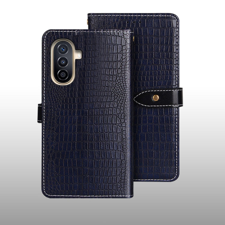 idewei Crocodile Texture Leather Phone Case, For Huawei nova Y71