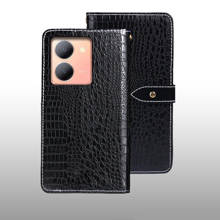idewei Crocodile Texture Leather Phone Case, For vivo V30, For vivo V30 Pro, For vivo X100 Pro, For vivo X100, For vivo V29e 5G Taiwan, For vivo Y78 5G