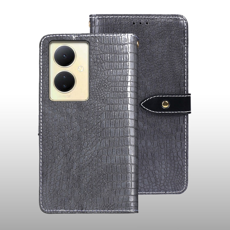 idewei Crocodile Texture Leather Phone Case, For vivo Y78 5G Global, For vivo V29 Lite 5G, For vivo Y17s 4G Global