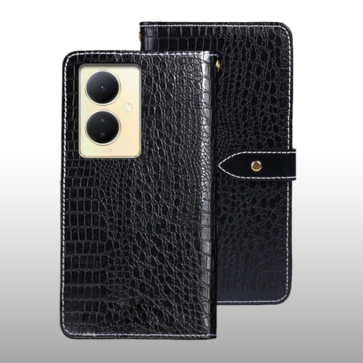 idewei Crocodile Texture Leather Phone Case, For vivo Y78 5G Global, For vivo V29 Lite 5G, For vivo Y17s 4G Global