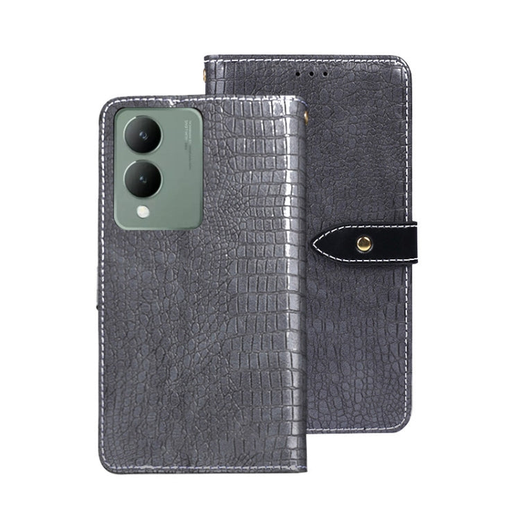 idewei Crocodile Texture Leather Phone Case, For vivo Y78 5G Global, For vivo V29 Lite 5G, For vivo Y17s 4G Global
