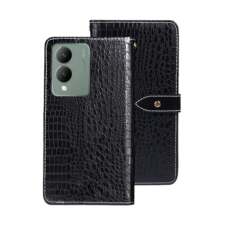 idewei Crocodile Texture Leather Phone Case, For vivo Y78 5G Global, For vivo V29 Lite 5G, For vivo Y17s 4G Global