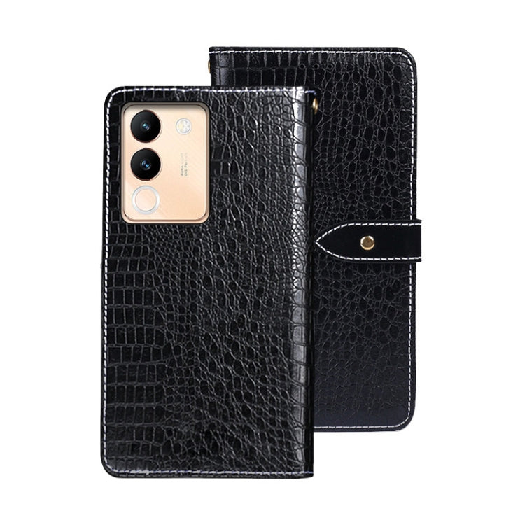 idewei Crocodile Texture Leather Phone Case, For vivo V30, For vivo V30 Pro, For vivo X100 Pro, For vivo X100, For vivo V29e 5G Taiwan, For vivo Y78 5G