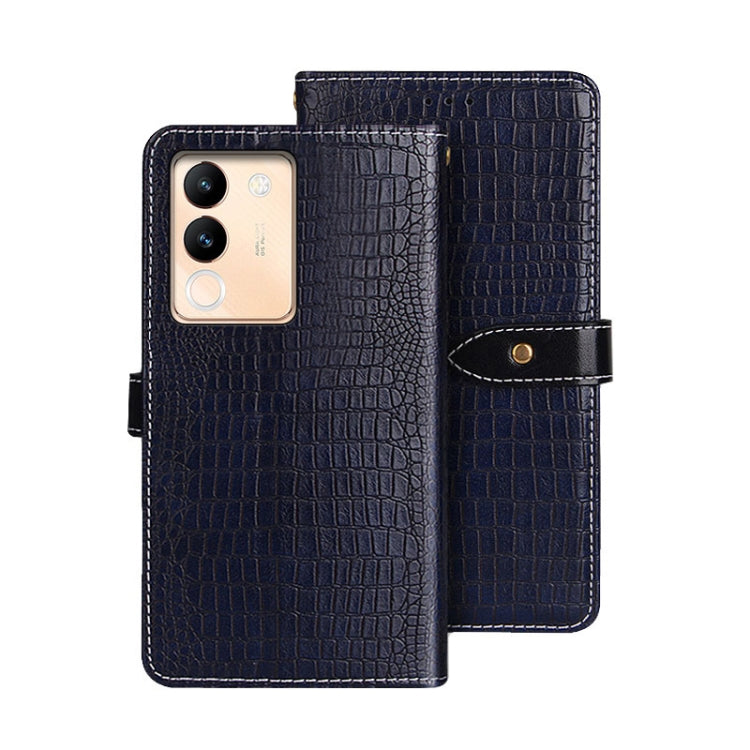 idewei Crocodile Texture Leather Phone Case, For vivo V30, For vivo V30 Pro, For vivo X100 Pro, For vivo X100, For vivo V29e 5G Taiwan, For vivo Y78 5G