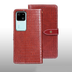 idewei Crocodile Texture Leather Phone Case, For vivo V30, For vivo V30 Pro, For vivo X100 Pro, For vivo X100, For vivo V29e 5G Taiwan, For vivo Y78 5G