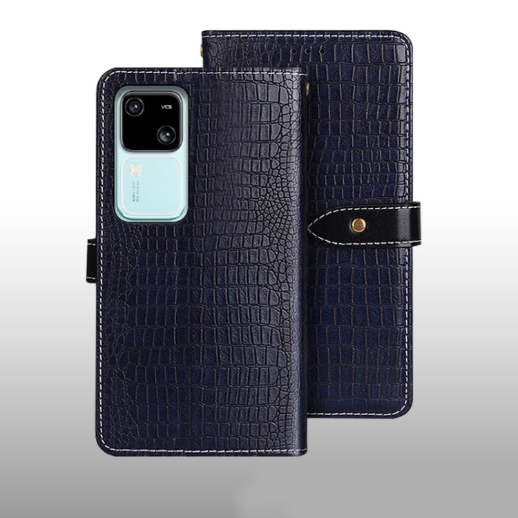 idewei Crocodile Texture Leather Phone Case, For vivo V30, For vivo V30 Pro, For vivo X100 Pro, For vivo X100, For vivo V29e 5G Taiwan, For vivo Y78 5G