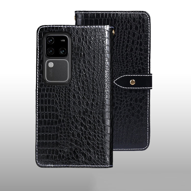 idewei Crocodile Texture Leather Phone Case, For vivo V30, For vivo V30 Pro, For vivo X100 Pro, For vivo X100, For vivo V29e 5G Taiwan, For vivo Y78 5G
