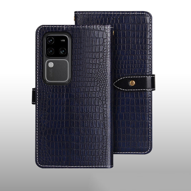 idewei Crocodile Texture Leather Phone Case, For vivo V30, For vivo V30 Pro, For vivo X100 Pro, For vivo X100, For vivo V29e 5G Taiwan, For vivo Y78 5G