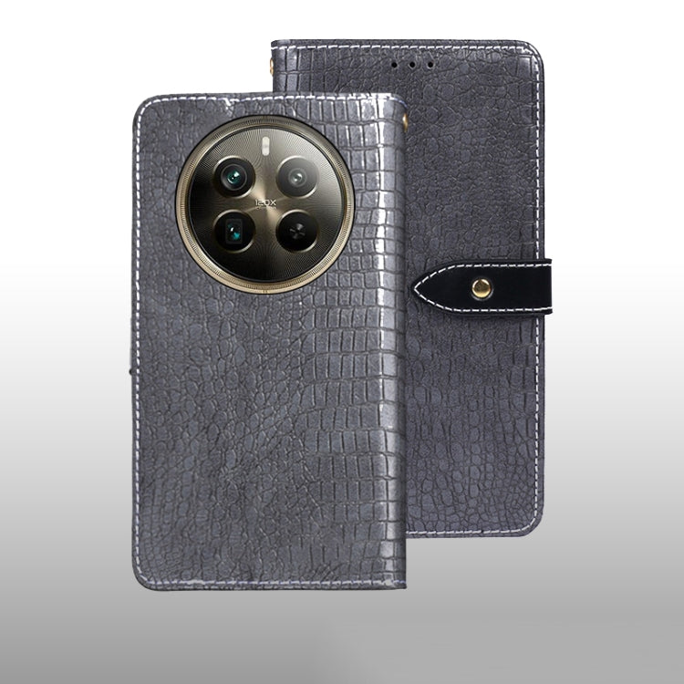 idewei Crocodile Texture Leather Phone Case, For Realme 12 Pro+, For Realme 11 Pro