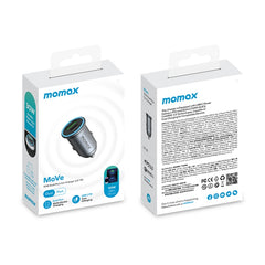 MOMAX UC18 30W Dual Port QC3.0 Car Fast Charger