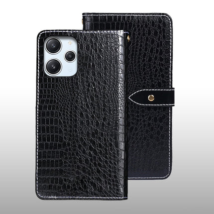 idewei Crocodile Texture Leather Phone Case, For Xiaomi Redmi Note 13 Pro+ 5G, For Xiaomi Redmi Note 13 Pro 5G, For Xiaomi Redmi 12 4G, For Xiaomi Poco F5 5G, For Xiaomi Poco F5 Pro 5G, For Xiaomi Redmi Note 12S, For Xiaomi Redmi Note 12 4G Global