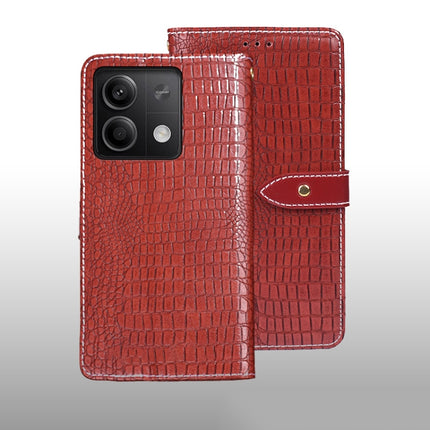 idewei Crocodile Texture Leather Phone Case, For Xiaomi Redmi A3 4G, For Xiaomi Redmi Note 13 Pro 4G, For Xiaomi Redmi Note 13 4G Global, For Xiaomi Poco X6 Pro 5G, For Xiaomi Poco X6 5G, For Xiaomi Redmi Note 13 5G