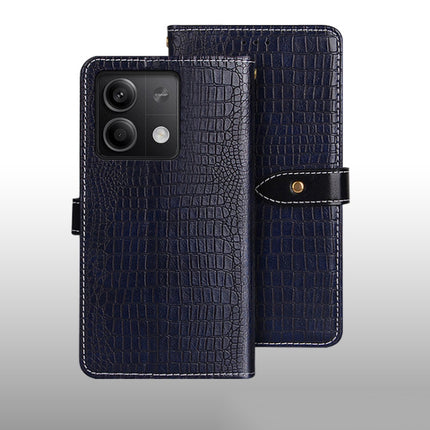 idewei Crocodile Texture Leather Phone Case, For Xiaomi Redmi A3 4G, For Xiaomi Redmi Note 13 Pro 4G, For Xiaomi Redmi Note 13 4G Global, For Xiaomi Poco X6 Pro 5G, For Xiaomi Poco X6 5G, For Xiaomi Redmi Note 13 5G