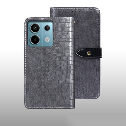 idewei Crocodile Texture Leather Phone Case, For Xiaomi Redmi Note 13 Pro+ 5G, For Xiaomi Redmi Note 13 Pro 5G, For Xiaomi Redmi 12 4G, For Xiaomi Poco F5 5G, For Xiaomi Poco F5 Pro 5G, For Xiaomi Redmi Note 12S, For Xiaomi Redmi Note 12 4G Global