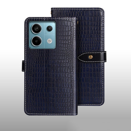 idewei Crocodile Texture Leather Phone Case, For Xiaomi Redmi Note 13 Pro+ 5G, For Xiaomi Redmi Note 13 Pro 5G, For Xiaomi Redmi 12 4G, For Xiaomi Poco F5 5G, For Xiaomi Poco F5 Pro 5G, For Xiaomi Redmi Note 12S, For Xiaomi Redmi Note 12 4G Global