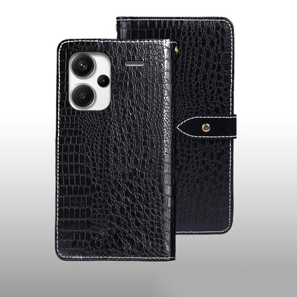 idewei Crocodile Texture Leather Phone Case, For Xiaomi Redmi Note 13 Pro+ 5G, For Xiaomi Redmi Note 13 Pro 5G, For Xiaomi Redmi 12 4G, For Xiaomi Poco F5 5G, For Xiaomi Poco F5 Pro 5G, For Xiaomi Redmi Note 12S, For Xiaomi Redmi Note 12 4G Global