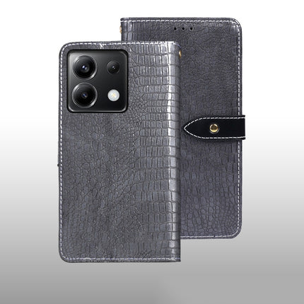 idewei Crocodile Texture Leather Phone Case, For Xiaomi Redmi A3 4G, For Xiaomi Redmi Note 13 Pro 4G, For Xiaomi Redmi Note 13 4G Global, For Xiaomi Poco X6 Pro 5G, For Xiaomi Poco X6 5G, For Xiaomi Redmi Note 13 5G
