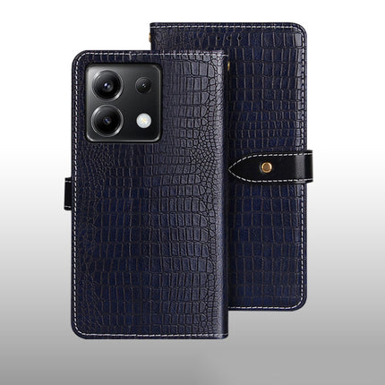 idewei Crocodile Texture Leather Phone Case, For Xiaomi Redmi A3 4G, For Xiaomi Redmi Note 13 Pro 4G, For Xiaomi Redmi Note 13 4G Global, For Xiaomi Poco X6 Pro 5G, For Xiaomi Poco X6 5G, For Xiaomi Redmi Note 13 5G