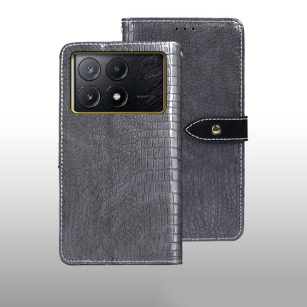 idewei Crocodile Texture Leather Phone Case, For Xiaomi Redmi A3 4G, For Xiaomi Redmi Note 13 Pro 4G, For Xiaomi Redmi Note 13 4G Global, For Xiaomi Poco X6 Pro 5G, For Xiaomi Poco X6 5G, For Xiaomi Redmi Note 13 5G