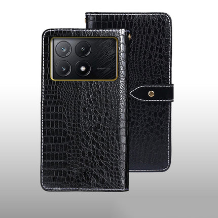 idewei Crocodile Texture Leather Phone Case, For Xiaomi Redmi A3 4G, For Xiaomi Redmi Note 13 Pro 4G, For Xiaomi Redmi Note 13 4G Global, For Xiaomi Poco X6 Pro 5G, For Xiaomi Poco X6 5G, For Xiaomi Redmi Note 13 5G