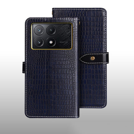 idewei Crocodile Texture Leather Phone Case, For Xiaomi Redmi A3 4G, For Xiaomi Redmi Note 13 Pro 4G, For Xiaomi Redmi Note 13 4G Global, For Xiaomi Poco X6 Pro 5G, For Xiaomi Poco X6 5G, For Xiaomi Redmi Note 13 5G